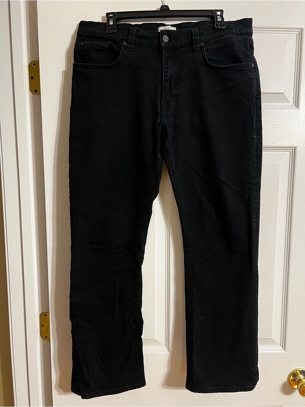 Tecovas Five-Pocket Comfort Jean Straight Jeans (Black) Size 36 x 30